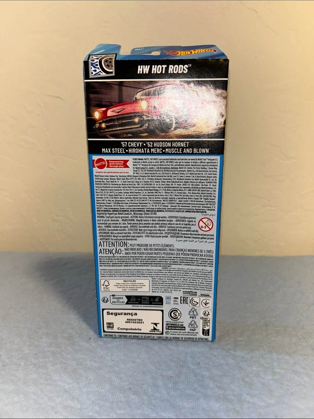 Hot Wheels HW Hot Rods 5-Pack (Model JKG11), featuring a 1:64 scale